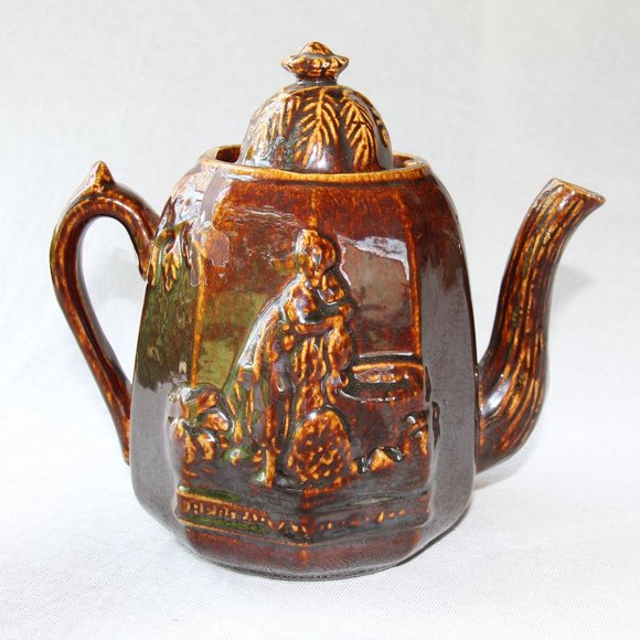 Other - Rebecca at the well brown ceramic tea pot